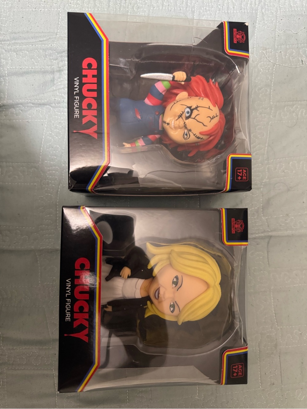 Funko Chucky Vinyl Figures — Red Hair and Blonde Hair